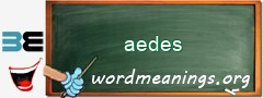 WordMeaning blackboard for aedes